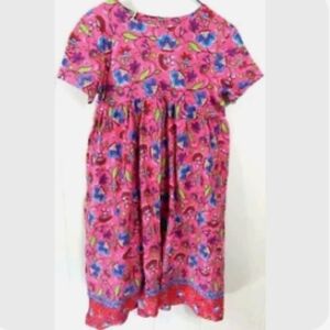 Hanna Andersson Girls Pink Floral Dress
